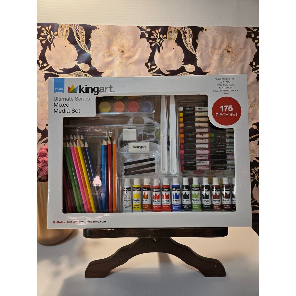 Kingart Ultimate Series Mixed Media Set 175 Piece Art Supply Kit New Unopened